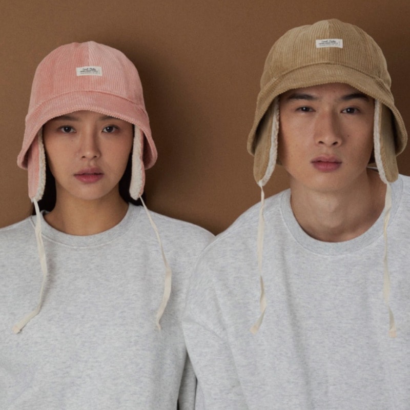 TNP / EAR FLAP CORDUROY BUCKET 4color