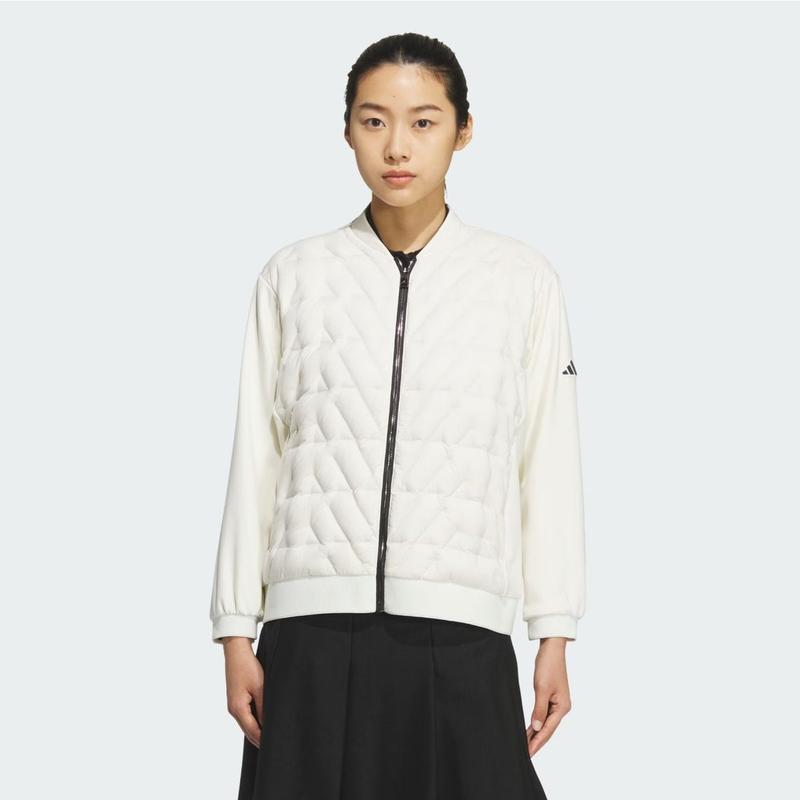 女性ハイブリッドフルレングスニット防風グースダウンJM7126
