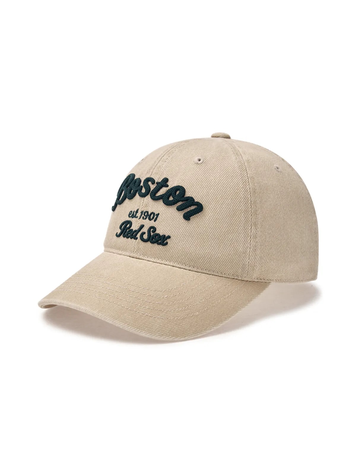 バーシティー レタリング ピグメント アーンストラクチャー ボールキャップ BOS (L.Beige)