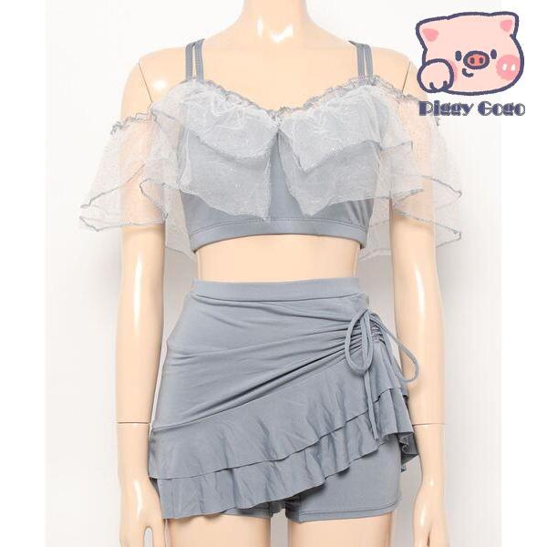 【急速発送】送.料.無.料.水着 レースビギニ水着２点セット