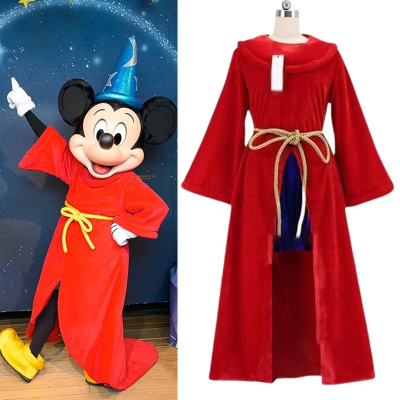 ディズニーランド ミッキーマウス トゥーンタウン ミニー ミッキー コスプレ 衣装 ファンタジア ソーサー コスプレ 衣装 楽園 大人 ゲーム 映画 撮影 イベント ハロウィン アニメ 仮装 お祭り