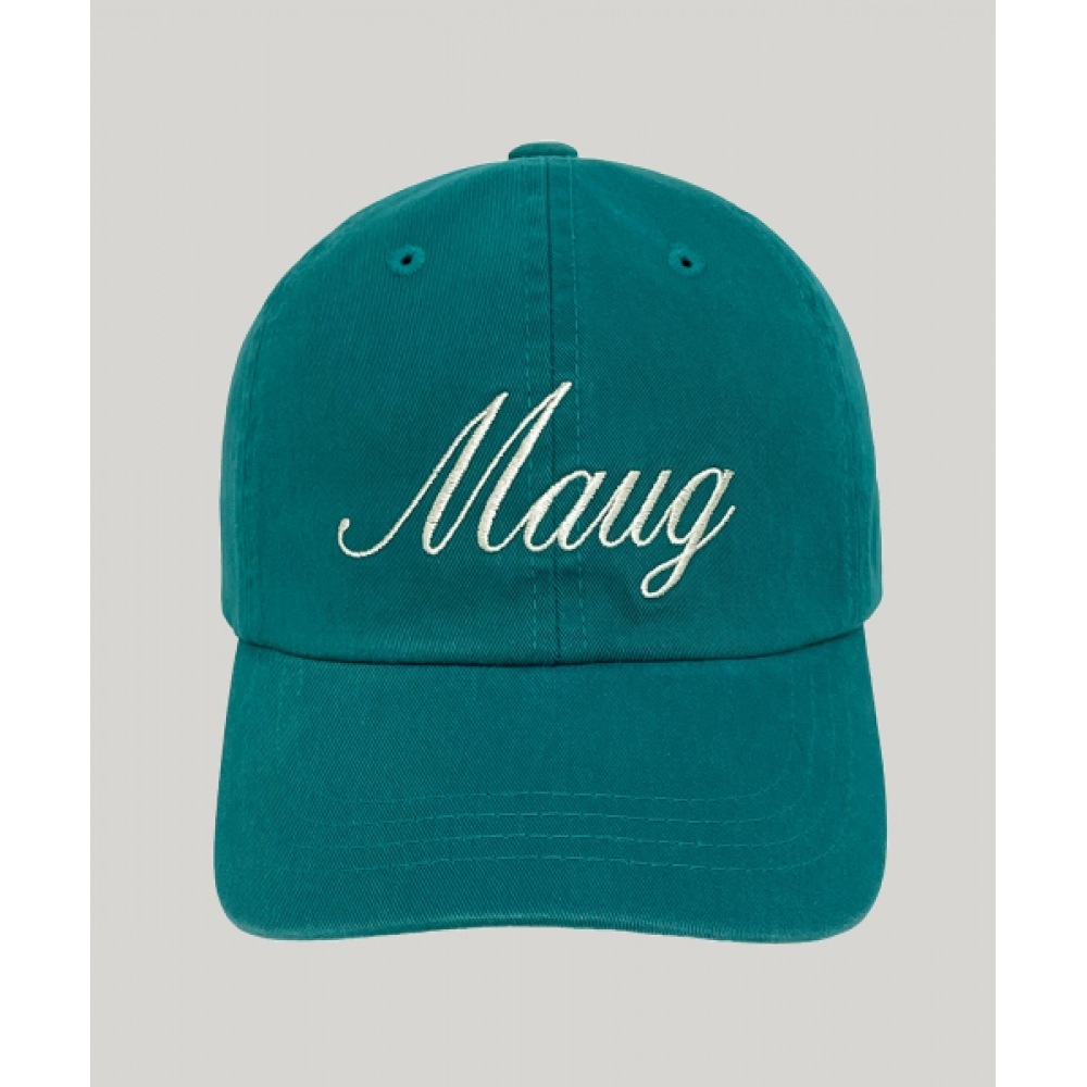 MAUG デイリーレタリングウォッシングボールキャップシアン