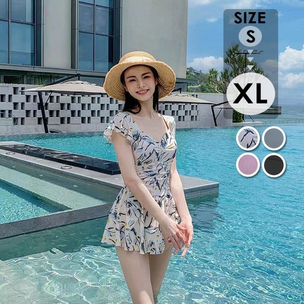 ワンピース水着 半袖 レディース 着瘦せ シンプル セクシー 写真映え 撮影用 海 夏 サマー プール リゾート かわいい 旅行 温泉 大人 女性用 S M L XL