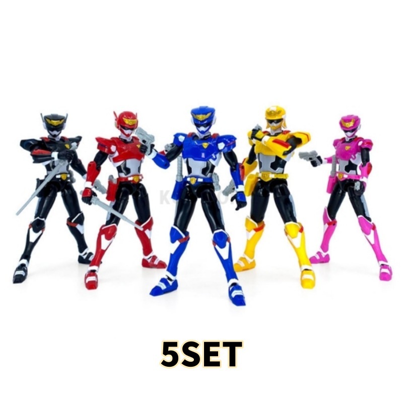 ミニ特攻隊/最強警察/ボルト/ルーシー /サミー /レイ/マックス /5種フィギュアセット/アイテム3種入り/BJD//クションフィギュア/自由な関節おもちゃ/韓国正規品/2024