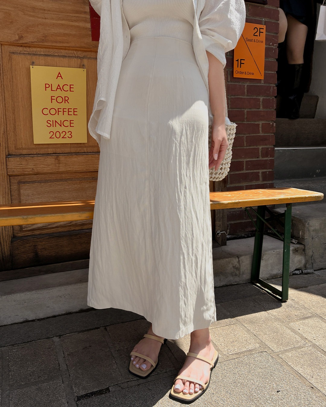 エピロンスカート韓国ファッション レディース