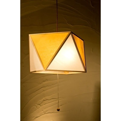 照明 おしゃれ 和風照明 新洋電気 ペンダントライト 彩 sai L 3灯タイプ AP817-3-E 白×山吹 和室 【送料無料】