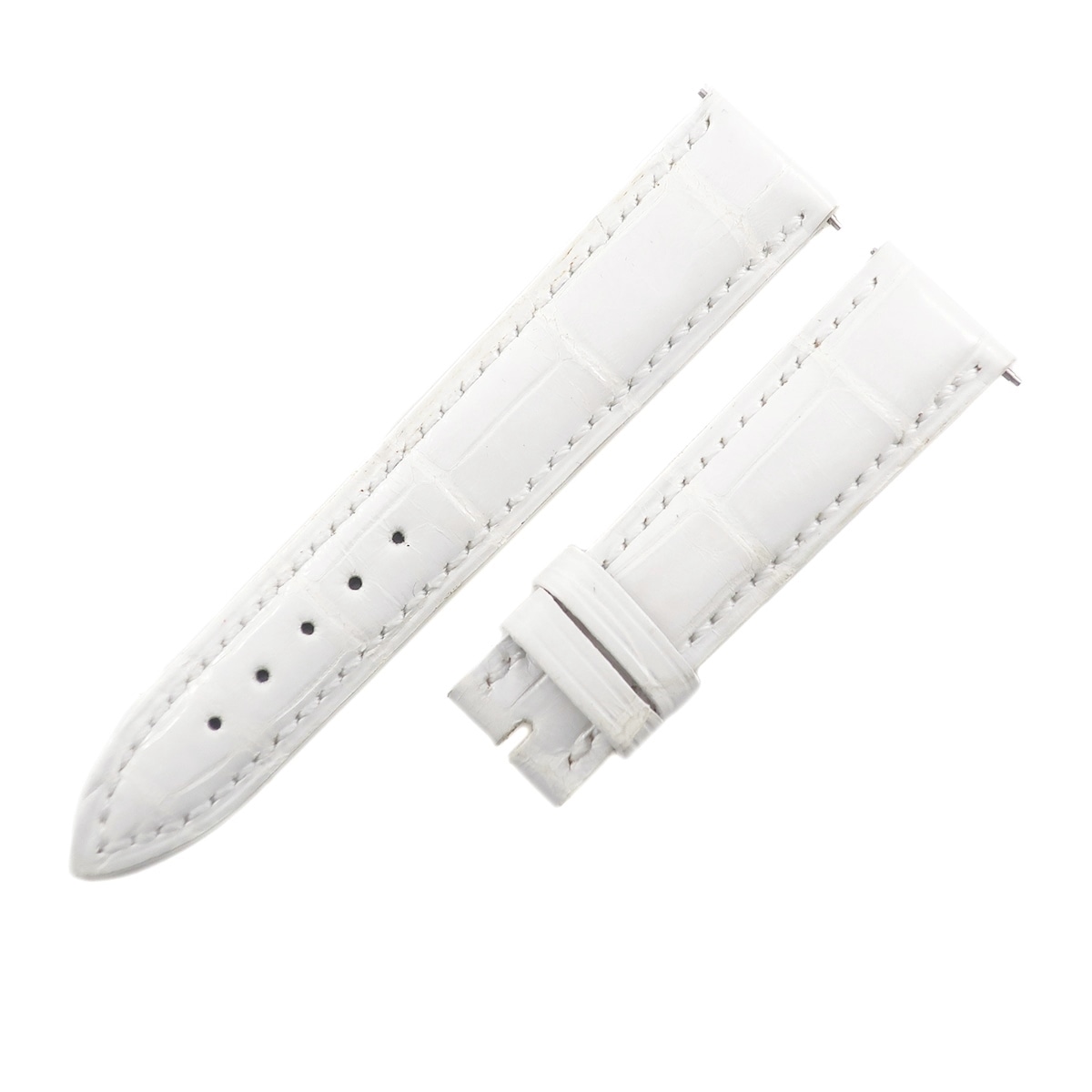 トノウカーベックス 7500/7502用 クロコバンド メンズ 未使用 純正 替え ショート 16mm ホワイト 白 3年保証