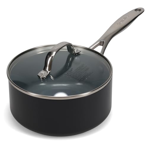 グリーンパン GREENPAN 片手鍋 ソースパン 18cm IH ガス 食洗機 対応 有害物質不使