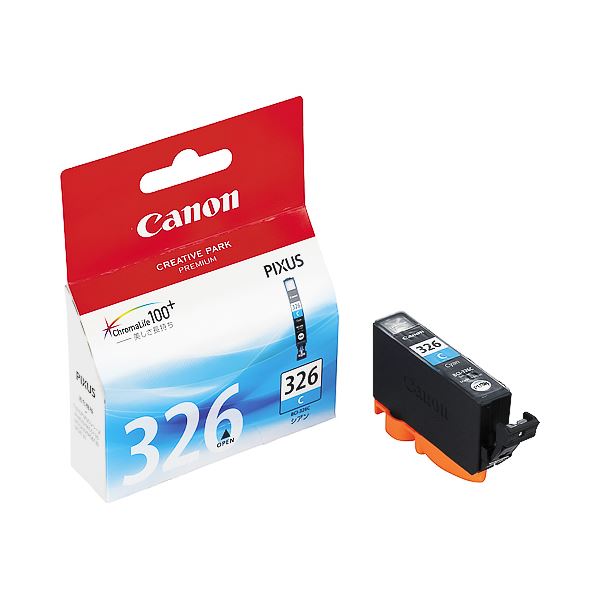 (まとめ) キヤノン Canon インクタンク BCI-326C シアン 4536B001 1個 (×10セット)