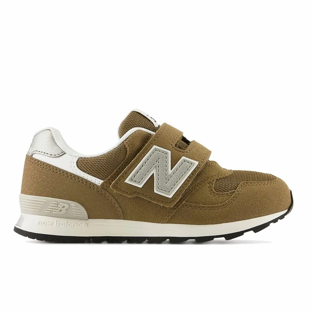 ニューバランス スニーカー 女の子 男の子 子供靴 キッズ PO313 TH2 運動靴 ジュニア ローカット ベルクロ 通学 通園 ブラウン 茶色 靴