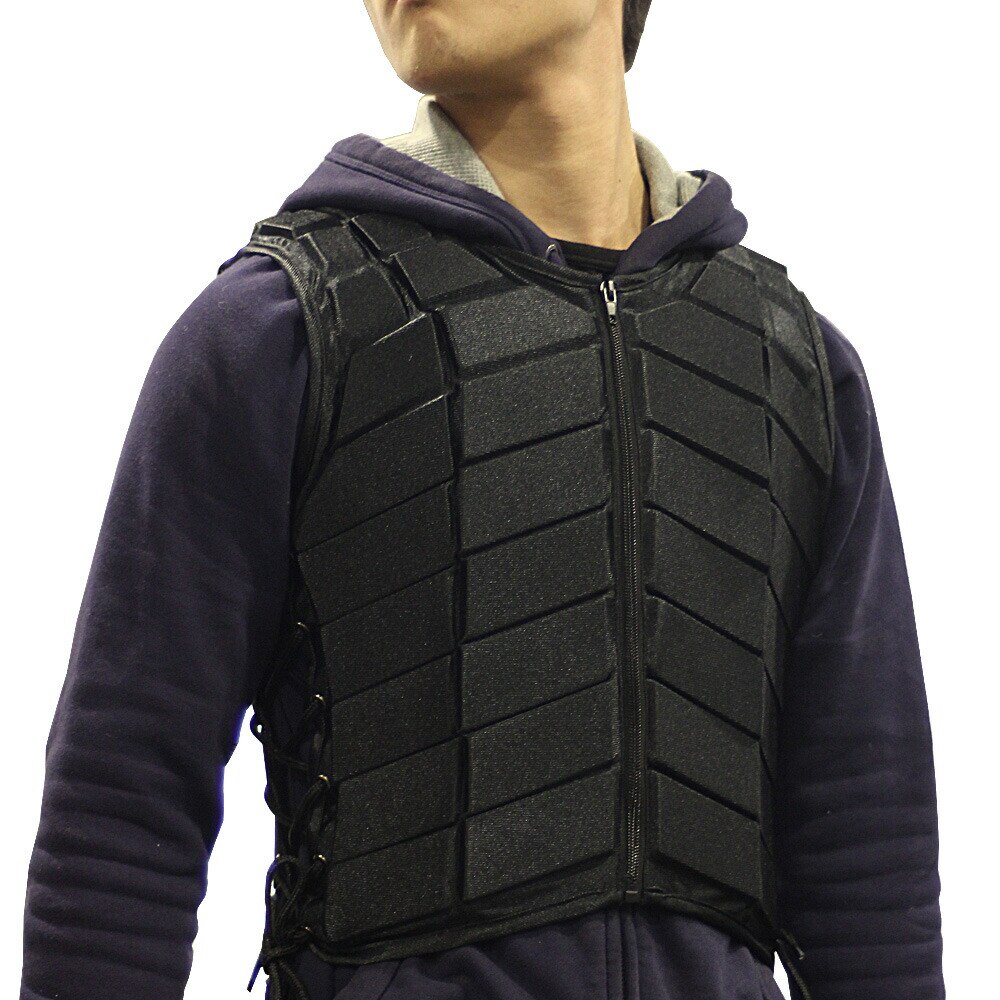 乗馬用ボディプロテクターベスト黒B新品 ライディング XXS