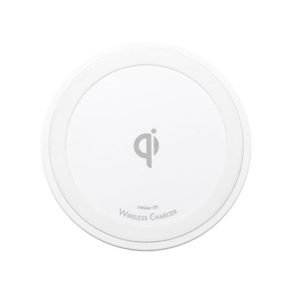 （まとめ）MCO ワイヤレス充電アダプタセット 5W ホワイト IWUA-01／WH(×2セット)