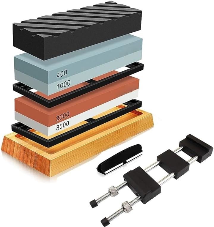 砥石 400 1000 3000 8000 面直し 荒砥 中砥 仕上げ セット 滑り止めスタンド付き