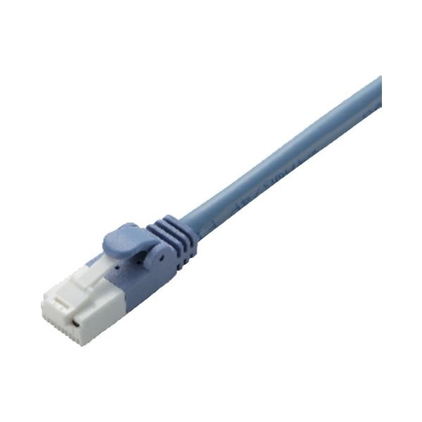 (まとめ)エレコム ツメ折れ防止LANケーブル1m LD-CTT/BU1/RS(×10セット)