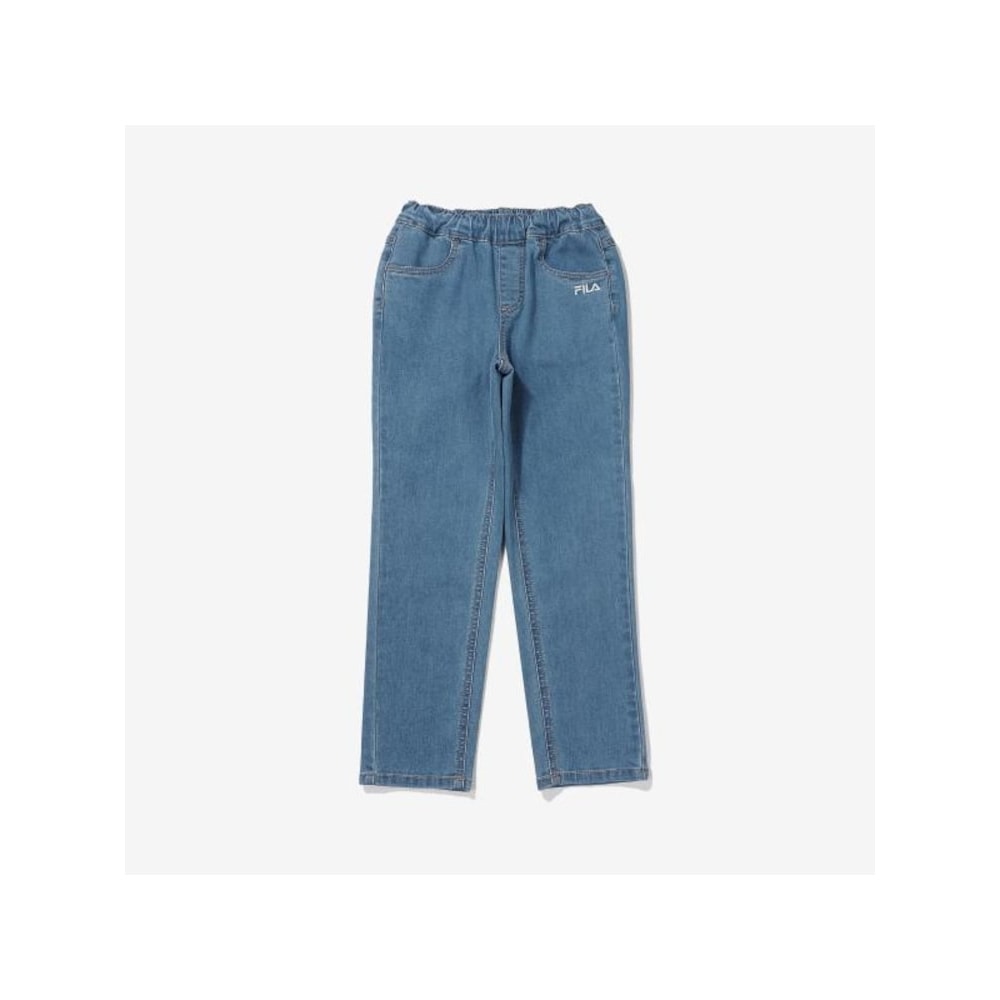 [FILA KIDS] デニムレギュラーフィットパンツ (FK2PTF1103X_DEM) Q0ZFK2PTF1103XDEM