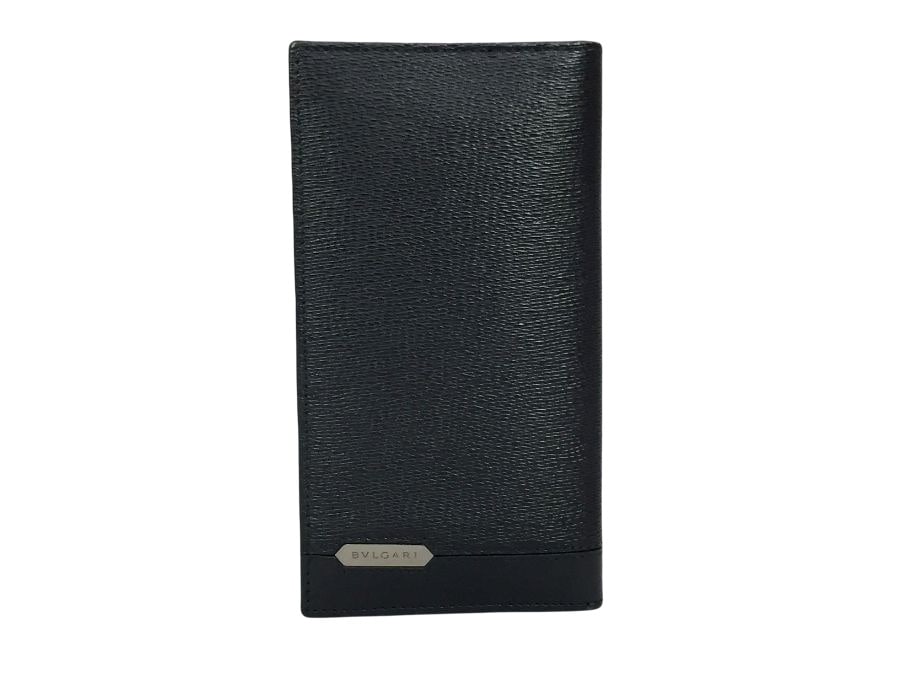 長財布 レザー 二つ折り財布 札入れ ブラック