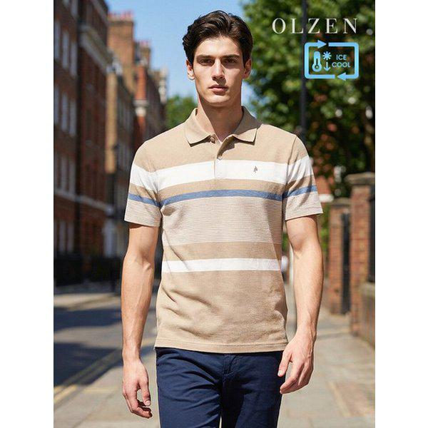 カラーポイント半袖ポロシャツ（ZOE2TT1305）