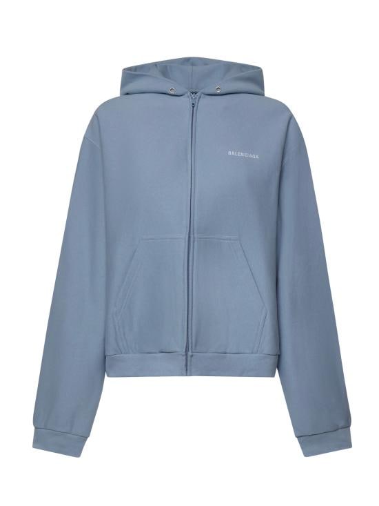 BALENCIAGA Women Sweater 851236 TTVJ24773 LIGHT BLUE WHITE