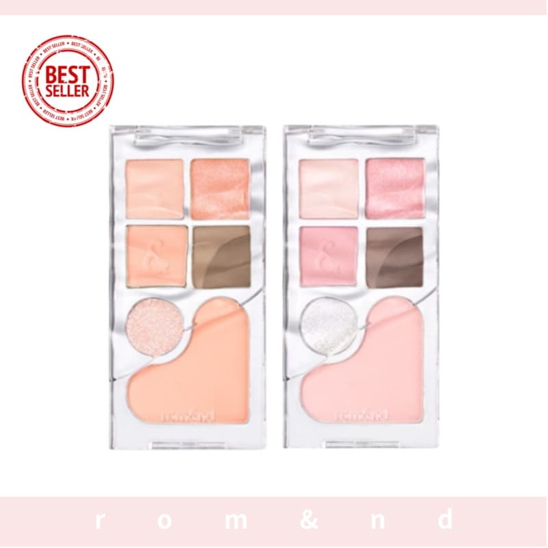【公式正品】rom&nd ロムアンド ベア レイヤー パレット ブラシ 企画 (6口パレット+チークブラシ) (14g/2color 5,370円