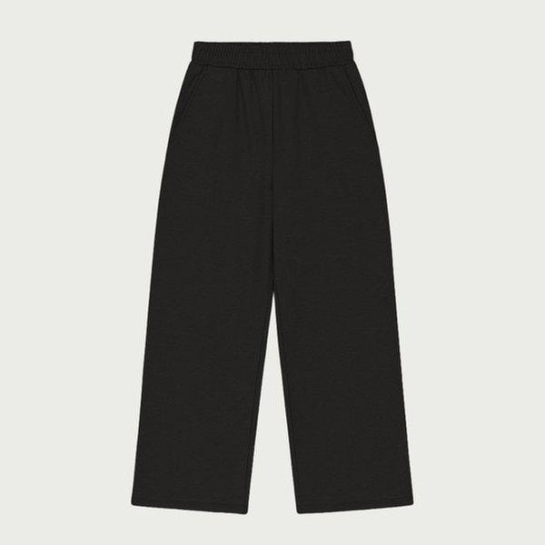 女性ベルベットコーデュロイボンディングワイドパンツ_ブラック100（10540-138-851-12）_YS 4,709円