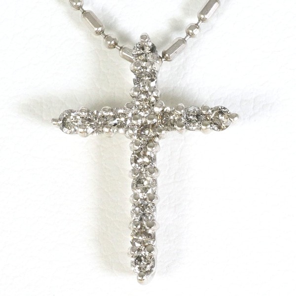 PT900 プラチナ PT850 ネックレス ダイヤ 0.30 中古