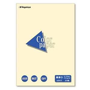 (業務用10セット)Nagatoya カラーペーパー/コピー用紙 A3/最厚口 25枚 両面印刷対応 レモン