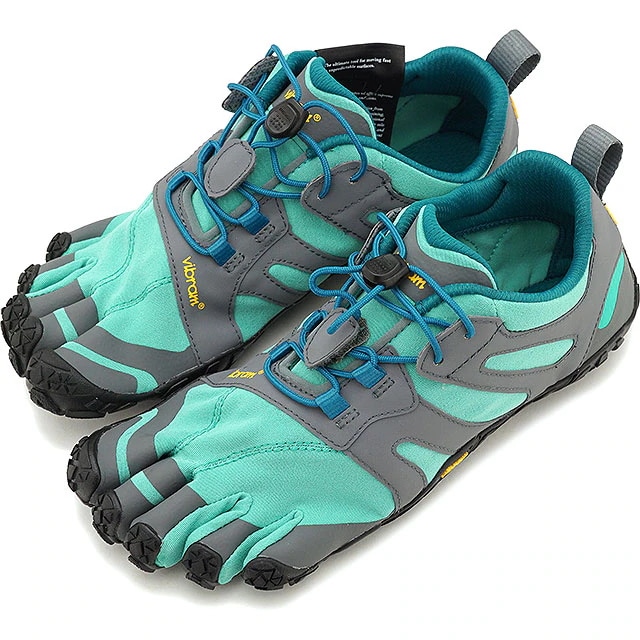 5本指シューズ トレイルランニング用 V-Trail 2.0 [19W7603] レディース ベアフットスニーカー 靴 Blue/Green グリーン系 正規取扱店