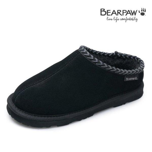 (BEARPAW) 男性用冬ウールミュールスリッパ BEAU (3048011PD-M)
