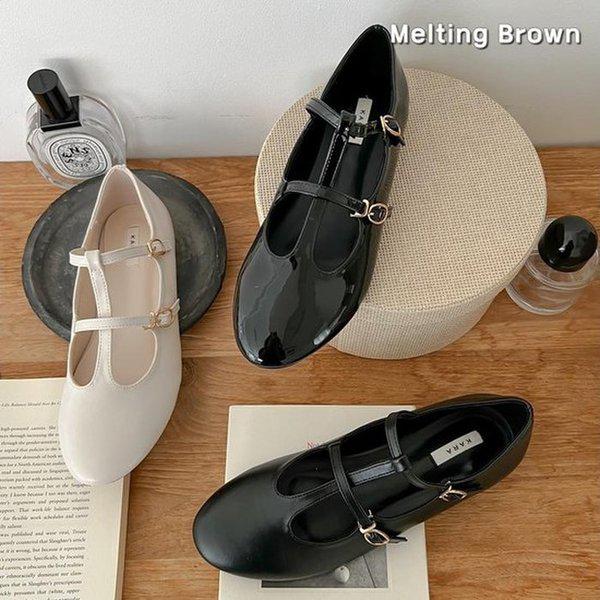 女性用メリージェーンスニーカー ローファー K44