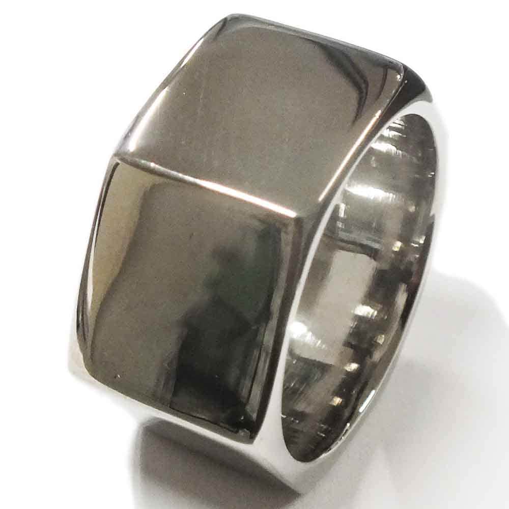 六角形ボルトナットリング（BRO002） 指輪 16-33号 ネジ型 シンプル 整備士 綺麗 面白い 多角形 サージカルステンレス316L 男性 彼氏 父の日 プレゼント r0022xxxxxxxx