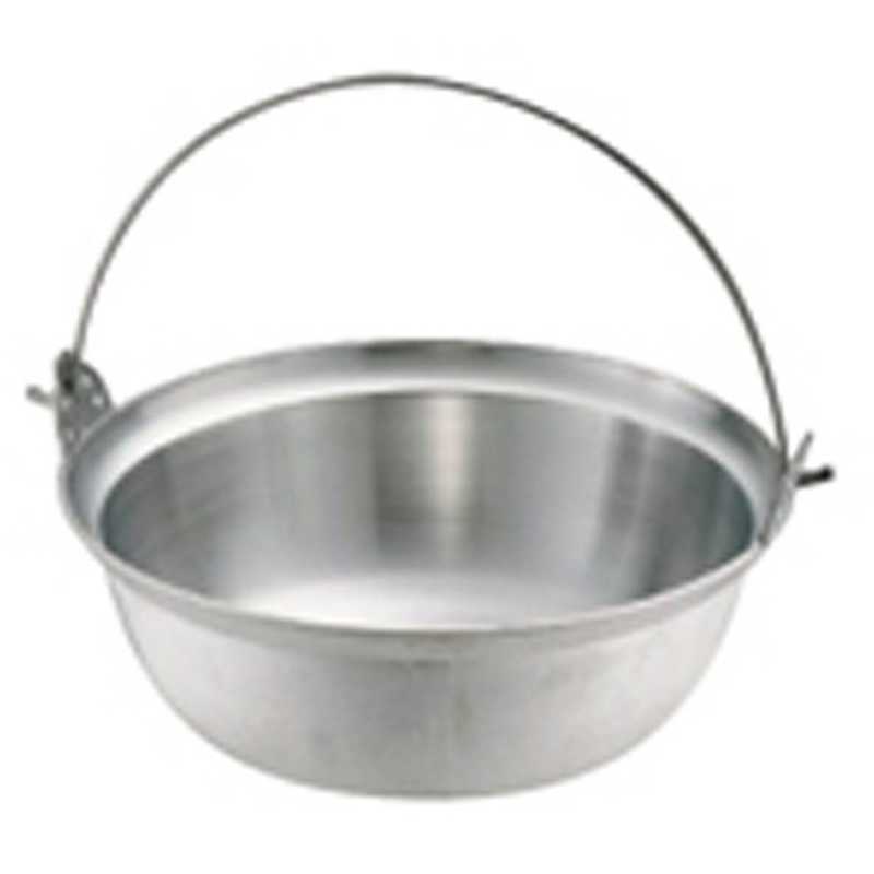 ナカオ　IH非対応 アルミイモノ 吊付円付鍋 39cm　AEV12039