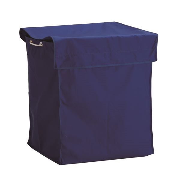 （まとめ） 本体別売 BMダストカー/運搬カート用品 替袋 青 大 抗菌防臭加工 業務用 店舗 集積 回収 2セット