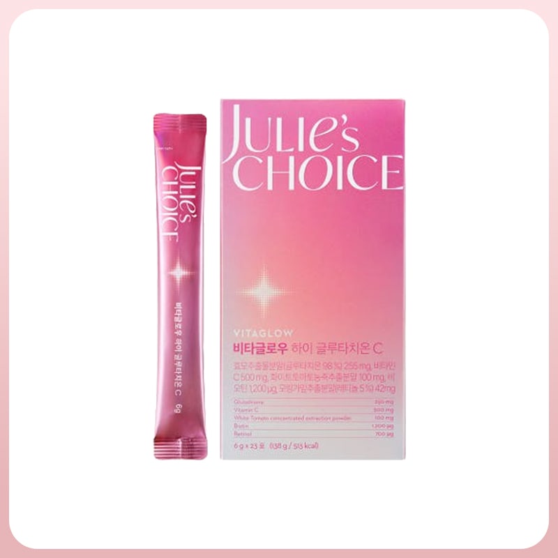 ジュリスチョイスビタグローレモン味ビタミンウォーターハイグルタチオンビタミンC23包/ 肌保湿弾力シワホワイトトマト/ ビタミンC500%/ 最高純度98%グルタチオン