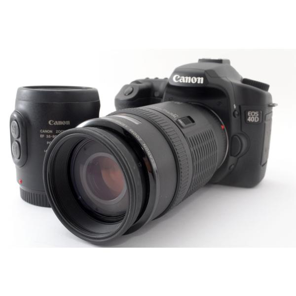 【中古】キヤノン Canon EOS 40D ダブルズームセット 美品 ストラップ付き