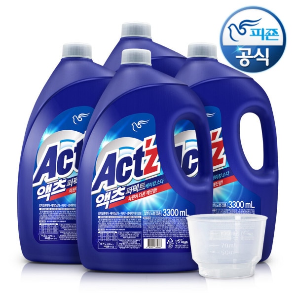 液体洗濯洗剤 パーフェクト 3300ml 4個 ベーキング+計量カップ