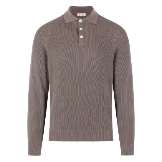 BRUNELLO CUCINELLI Men Polo Shirts M29400105 CLL90 BROWN