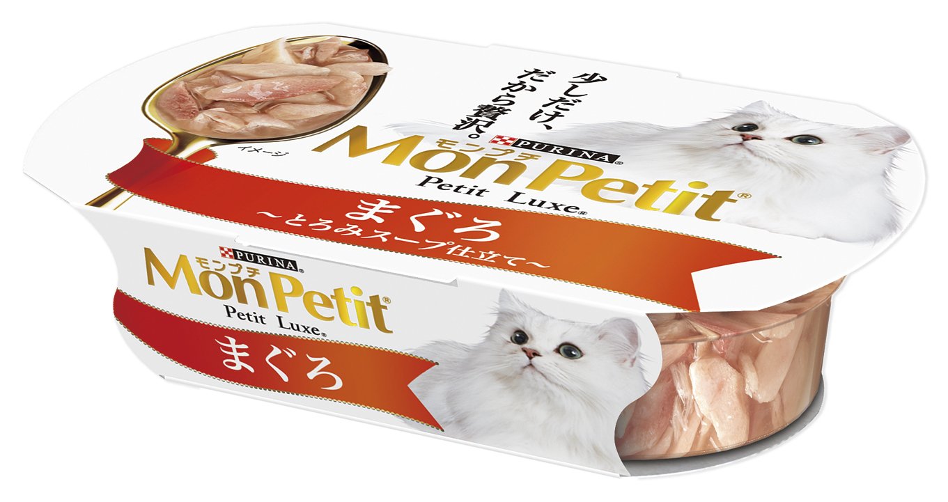 モンプチ プチリュクスカップ 成猫用 まぐろ とろみスープ仕立て 57g×48個入り (ケース販売) [キャットフード]