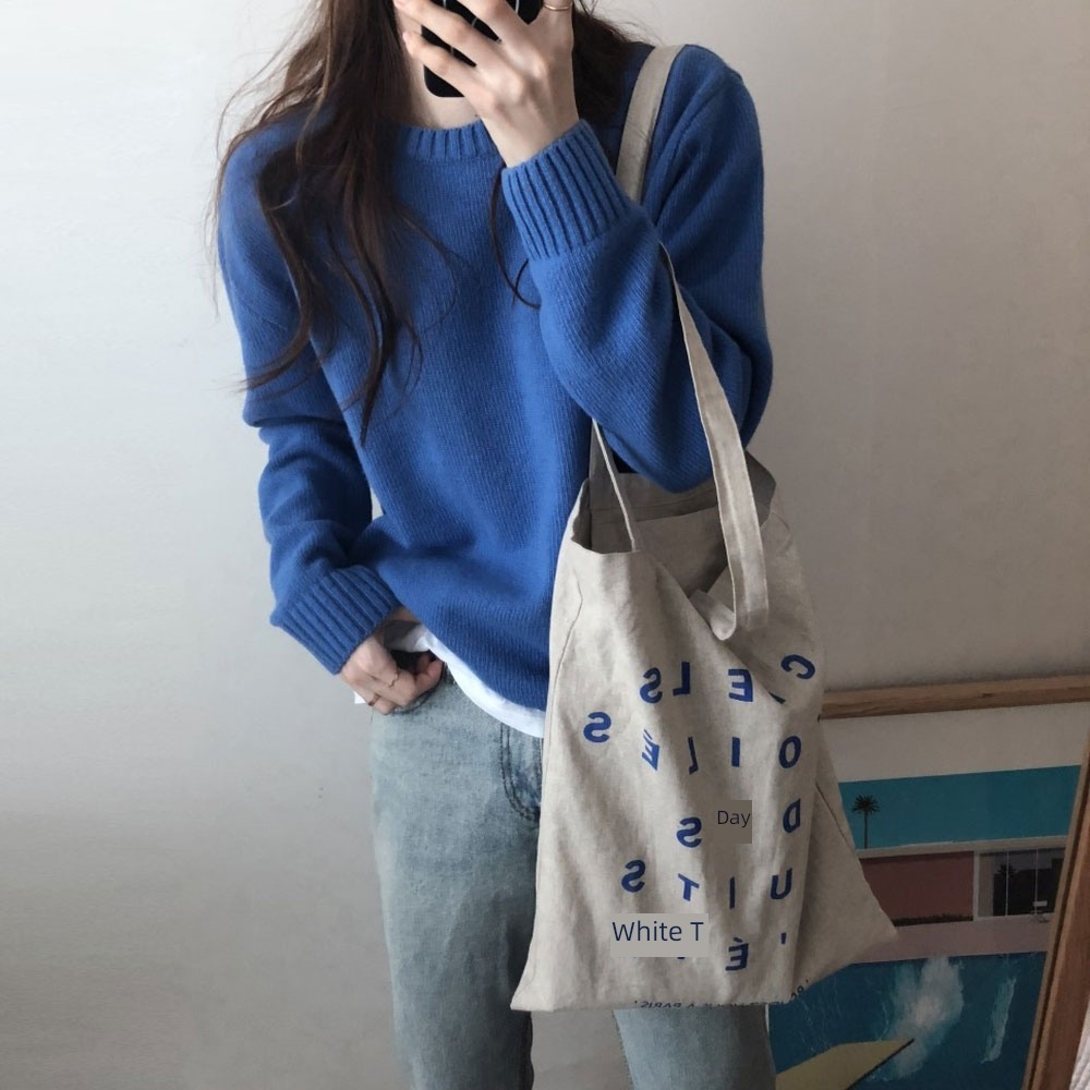 トップス セーター プルオーバー ニット カラーニット ビタミンカラー 長袖 クルーネック 伸縮性 かわいい 大人可愛い きれいめ シンプル カジュアル おしゃれ 大人女子 こなれ感 ラフ