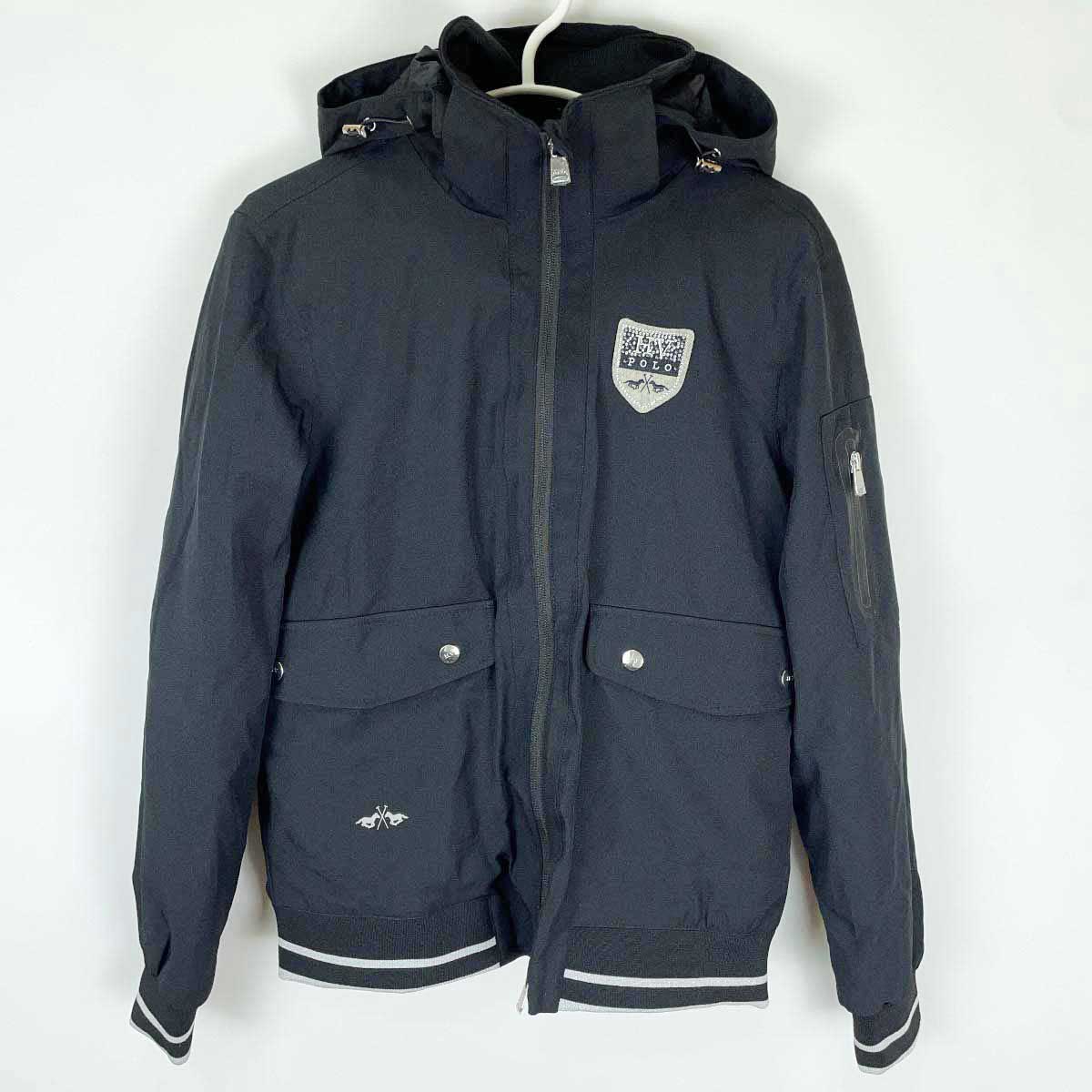 【中古】HV POLO Padded Bomber Bindi 中綿 ジャケット M ブラック レディース フード取り外し可能 乗馬 防寒 8,439円