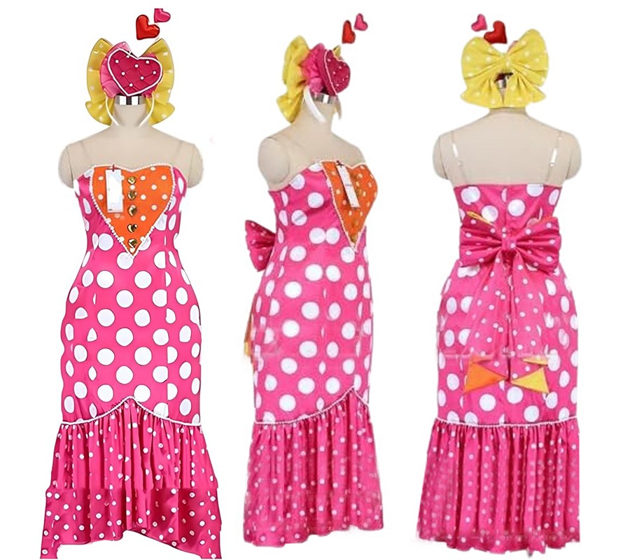 コスプレ衣装 ミッキー ミニー コスプレ 衣装 髪飾り付き ミニーマウス ピンク 大人 パルパルーザ ミニーのファンダーランド ミニー 仮装 ハロウィン ディズニー 衣装 アニメ 映画 仮装 可愛い