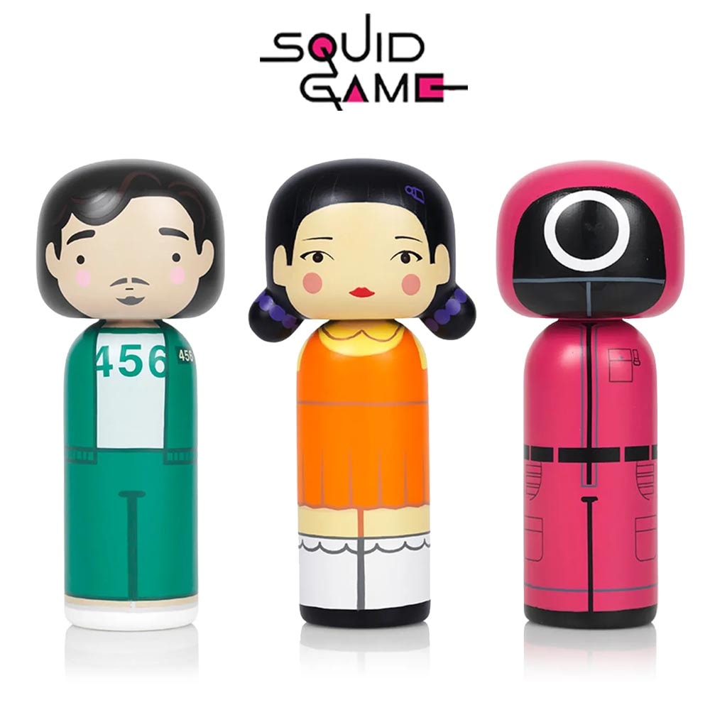 [LUCIE KAAS] SQUID GAME capsule collection 3 types ルースカース イカゲーム コケシドール オブジェ 3種