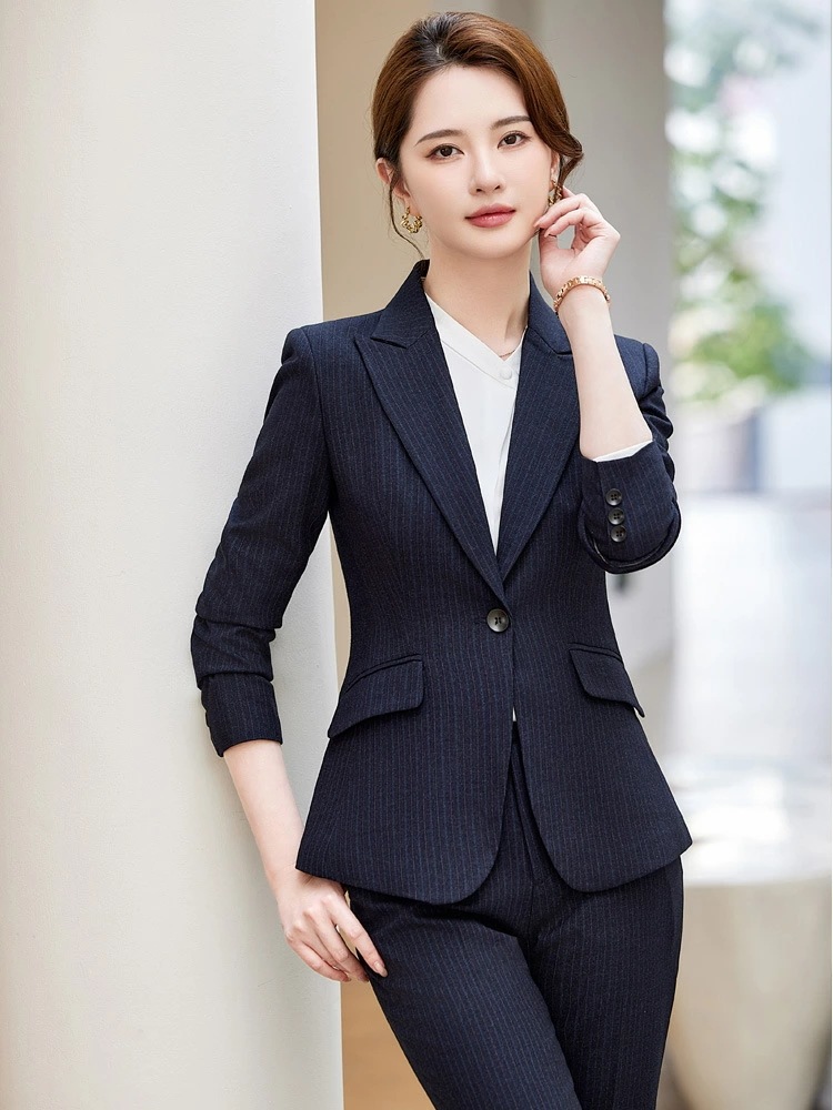 高級 スーツ セットアップ 女 秋季 面接 用 ビジネス スタイル オフィス 仕事 服