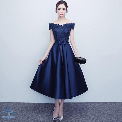 [Qoo10] ロングドレス カラードレス 青 安い パ : レディース服