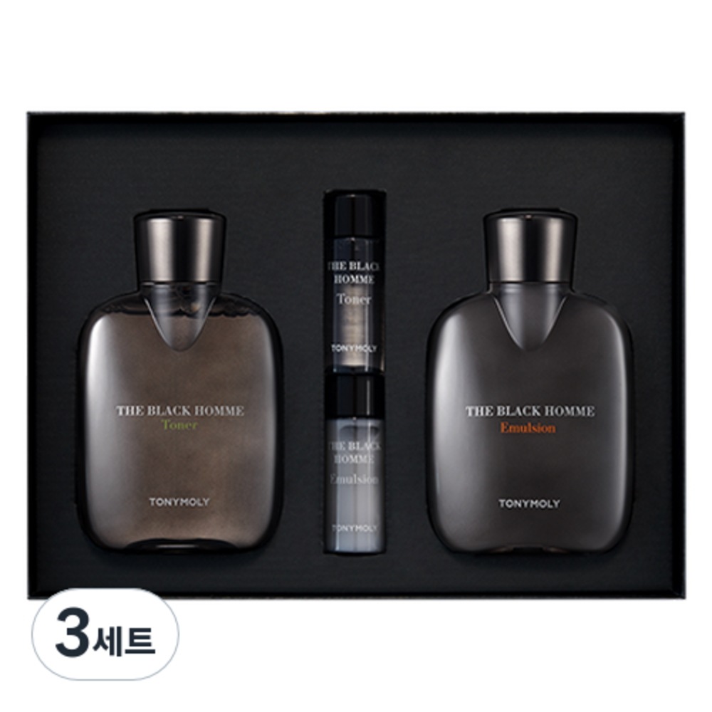 トニーモリー ザ ブラック オム トナー 170ml + 20ml + エマルジョン 170ml + 20ml セット3 セット