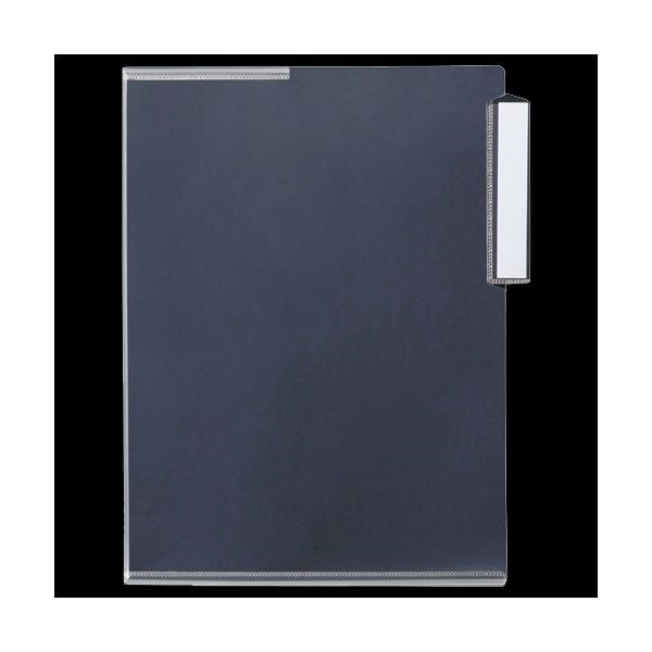 （まとめ）G-Aim 見出し付ホルダー A4サイドインデックス マチ付 YF-820M 1パック（5枚） 30セット