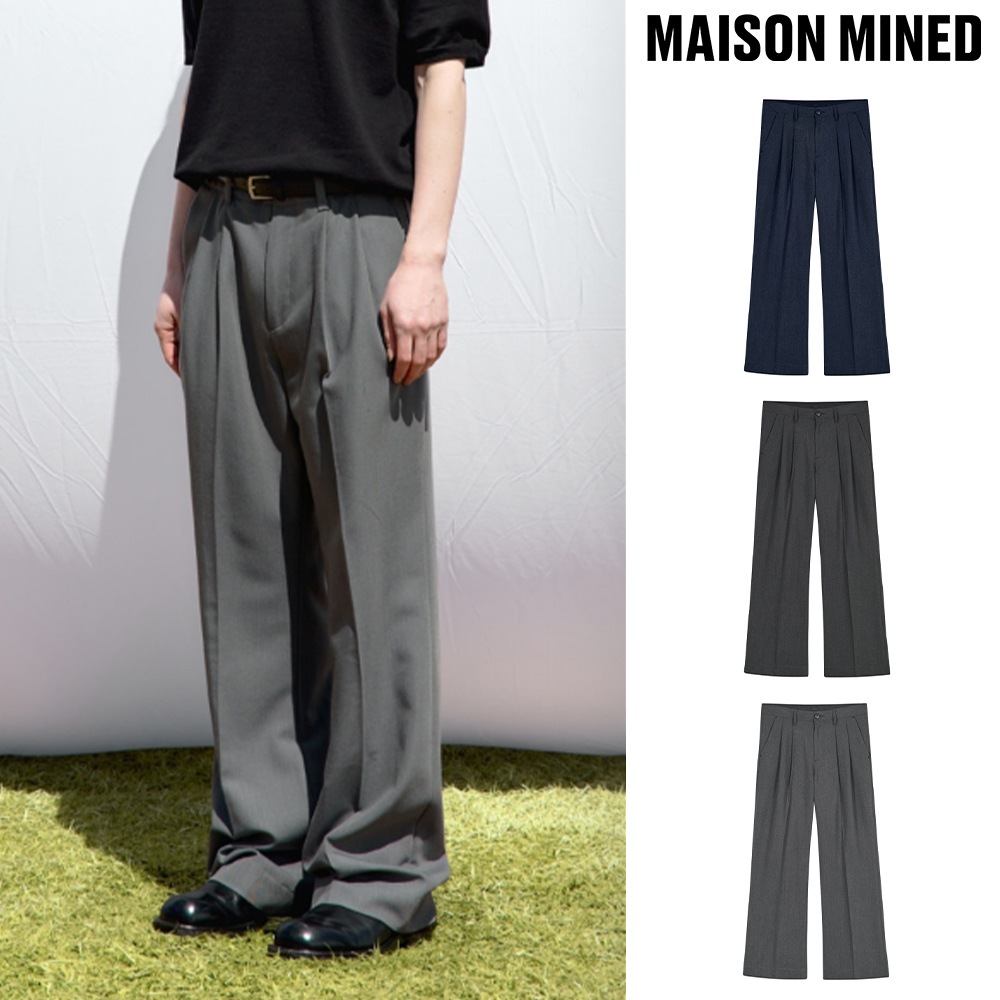 【MAISON MINED】 SAINT TWO TUCK WIDE PANTS