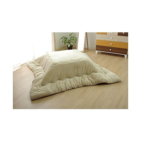 1380000002872 こたつ布団 長方形 無地 フランネル リバーシブル 掛け単品 17フランIT 抗菌防臭 ベージュ 205×245cm メーカー直送 9,059円