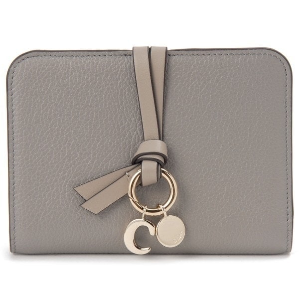 クロエ 二つ折り財布 グレー CHC25AP999 F57 053 ALPHABET BIFOLD WALLET CASHMERE GREY 並行輸入品