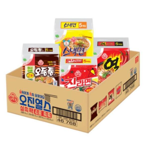 （NEW）オットゥギ 節約パック 誤診熱水（桐通麺+真ラーメン 辛さ+熱ラーメン+スナック麺）x2個