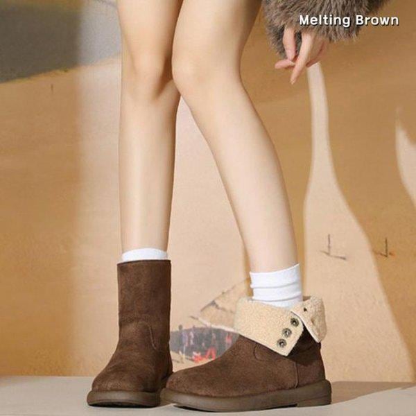 女性用ファーブーツ 冬のショートブーツ SS80